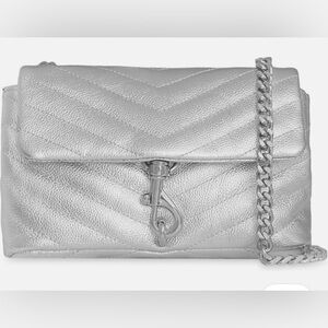Rebecca Minkoff Metallic Silver Crossbody Bag